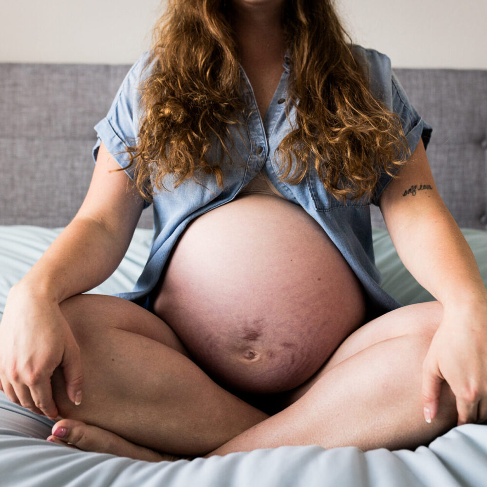 In home maternity session